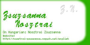 zsuzsanna nosztrai business card